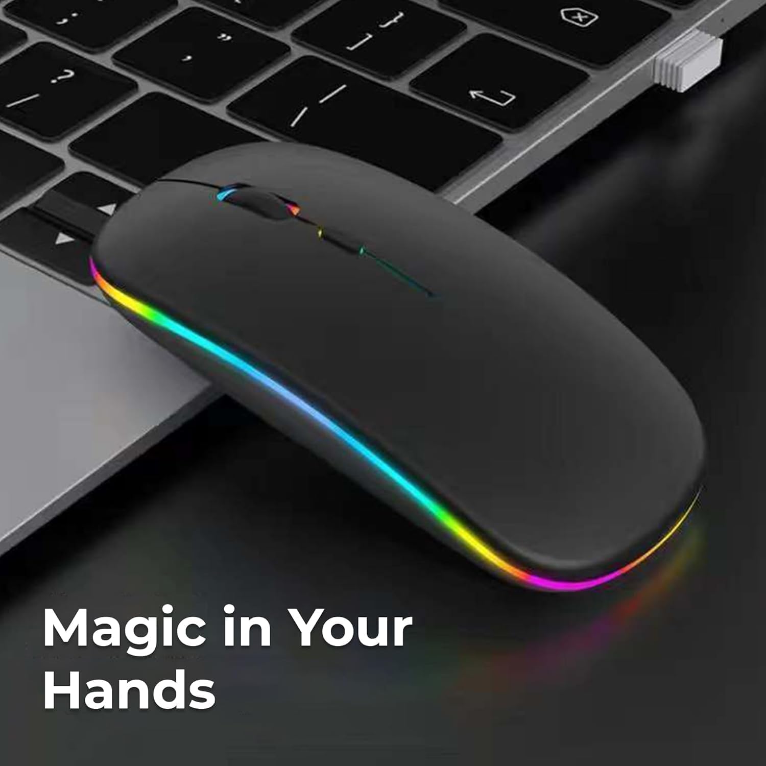 wireless mouse bluetooth rechargeable for tablet laptop ipad mobile silent gaming